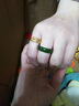 靜汝玉碧玉戒指和田玉戒指玉指環(huán)扳指老坑男女款情侶對戒 尾戒玉石生日禮物 圖片色 內徑20mm 曬單實(shí)拍圖