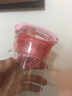 愛屋.格林Tritan隨手杯便攜戶外運動夏季大容量水杯茶水分離果汁杯子高顏值 緋紅色2AFI002 600ml 曬單實拍圖