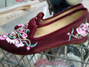 永和春老北京布鞋時(shí)尚女鞋古風(fēng)繡花鞋民族風(fēng)漢服鞋舒適旗袍鞋大碼女單鞋 穆勒酒紅 39 標準號碼 曬單實(shí)拍圖