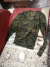 簡(jiǎn)束 簡(jiǎn)束軍旅t恤男士圓領(lǐng)迷彩t恤 緊身長(cháng)袖印花體恤男修身打底衫秋冬 雞心領(lǐng)軍綠色 M (56-63kg左右) 曬單實(shí)拍圖