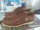 邁步斯樂(lè )男鞋夏季休閑皮鞋男真皮鏤空透氣洞洞鞋頭層牛皮套腳一腳蹬懶人鞋韓版駕車(chē)鞋 1628棕色 40 曬單實(shí)拍圖
