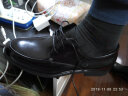 金利来男鞋商务正装皮鞋男士鞋子透气系带头层牛皮小码大码 黑色 44（比国码大一码） 实拍图