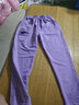 森葩女童套裝春秋2021新款長(cháng)袖春秋裝女童中大童春季小女孩休閑三件套套裝 紫色 140(建議身高135左右) 曬單實(shí)拍圖
