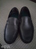 帝洛馳輕便男士豆豆鞋小碼男棉皮鞋小皮鞋英倫加絨頭層牛皮休閑駕車(chē)皮鞋 黑色 37 (235mm) 皮鞋碼 曬單實(shí)拍圖