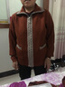 歐瀾蒂諾中年女裝羊毛開(kāi)衫媽媽秋冬裝針織外套女40歲50中老年毛衣60翻領(lǐng)衫 焦糖色 L （適105-120斤） 曬單實(shí)拍圖