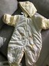 貝嬰愛(ài)（BEIYINGAI）嬰兒連體衣秋冬棉衣珊瑚絨寶寶哈衣外出服防風(fēng)加厚小孩衣服新生兒 小猴子黃（冬加厚帽可拆） 80CM(適合6-12個(gè)月) 曬單實(shí)拍圖