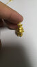 我愛(ài)鉆石網(wǎng) 黃金吊墜項鏈生肖狗轉運珠足金小狗3D硬金狗寶寶吊墜情人節禮物 皇冠狗1.1-1.3g+18k彩金項鏈 黃金皇冠狗 曬單實(shí)拍圖