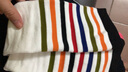 俞兆林高筒女襪學(xué)院風(fēng)小腿襪子女運動(dòng)條紋長(cháng)筒襪 曬單實(shí)拍圖