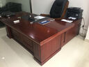 統閱辦公家具老板桌經(jīng)理桌大班臺板桌經(jīng)理桌財務(wù)職員桌貼實(shí)木皮  2.0米+小柜子+長(cháng)柜子 曬單實(shí)拍圖