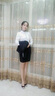 微羽軒小西裝女職業(yè)裝女裝套裝商務(wù)面試銷售正裝前臺(tái)酒店工作服專柜經(jīng)理銀行女士西服外套 黑西裝+裙(2件套) L（建議100-110斤以內(nèi)） 曬單實(shí)拍圖