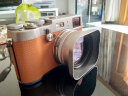 JJC 相机遮光罩 带转接环 适用于富士X100VI X100F X70 X100S X100T X100 X100V 可反装 金属配件 银色 实拍图
