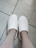 和匠棉拖鞋 半包冬季加絨保暖舒適居家月子棉拖 米色（35-37）250碼 曬單實(shí)拍圖