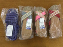 和居優(yōu)品 家居亞麻涼拖鞋男女情侶休閑拖鞋夏季室內防滑厚底 交叉亞麻/粉白條 39/40碼 曬單實拍圖