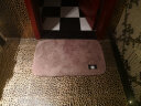 大江 浴室地垫卫生间加厚吸水垫家用卫浴门口脚垫厕所防滑垫 平绒-粟褐色 60x90cm 实拍图