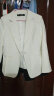 简蜓小西装女春季新款短款外套长袖一粒扣韩版修身气质OL百搭西服 白色长袖+同款吊带 L（建议：100-110斤） 实拍图