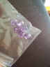 绿侬珠宝 紫水晶散珠圆珠熏衣草色水晶手串DIY手链配珠 直径约4mm/2颗【收藏级深紫色】 实拍图