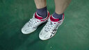 ASICS亞瑟士 乒乓球鞋男女款夏季透氣愛世克斯TPA327專業(yè)乒乓球運動鞋 1073A060-100  白紅色 42 曬單實拍圖