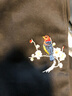 簡(jiǎn)拓 中國風(fēng)梅花喜鵲刺繡休閑褲春夏季休閑褲男收口束腳褲寬松大碼國潮褲子 黑色 M 曬單實(shí)拍圖