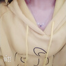 Djin一鹿路有你銀項鏈女士輕奢麋鹿水晶吊墜鎖骨鏈生日禮物送女友老婆 藍鉆 曬單實拍圖