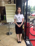沐晴軒 韓版新款職業(yè)裝春季長(cháng)袖襯衫女小領(lǐng)學(xué)生純色襯衣女棉 150淺紫色 XS 曬單實(shí)拍圖