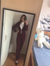 安依蓮小西裝外套女2024春秋款職業(yè)裝女裝套裝休閑時(shí)尚白領(lǐng)正裝工作服 酒紅外套+褲子 XL 曬單實(shí)拍圖
