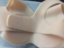 昂蝶義乳假胸假乳房硅膠V領(lǐng)仿真連體假奶Cd雙肩帶背心連體式透氣 肩帶款(硅膠實(shí)心)-B杯 曬單實(shí)拍圖