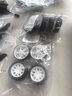 千水星 橡膠車(chē)輪 四驅車(chē)仿真輪子 玩具車(chē)輪轂 橡膠輪胎 創(chuàng  )意DIY機器人遙控車(chē)模型配件 2*30mm(4個(gè)) 曬單實(shí)拍圖