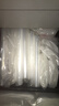 雙富自封袋塑防塵密封袋PE透明食品分裝塑料包裝袋 11絲（白邊）100只 22*32cm 曬單實(shí)拍圖
