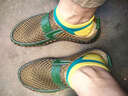悍臣網(wǎng)鞋男鞋夏季薄款透氣網(wǎng)眼無(wú)鞋帶皮鞋大碼男士休閑戶(hù)外套腳懶人中老年網(wǎng)面涼鞋軟底一腳蹬爸爸涉水溯溪鞋 7923墨綠色 42 標準皮鞋碼 曬單實(shí)拍圖