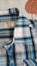 騎士貝勒童裝男童襯衫長(cháng)袖純棉兒童格子襯衣夏薄款男孩中大童上衣韓版潮 藍色大格58 130 曬單實(shí)拍圖