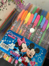 紅其勝36色閃亮筆彩色兒童閃光晶晶亮亮48色熒光閃粉亮光公主水晶水彩筆粗涂鴉筆學(xué)生用標記 米奇24色 曬單實(shí)拍圖