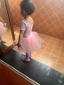 铁箭（TIEJIAN） 儿童舞蹈服女童练功形体服蓬蓬裙连体服芭蕾舞演出服培训班服装 粉红色短袖 100cm 实拍图