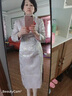 秀觀(guān)唐長(cháng)袖旗袍裕香春秋新中式國風(fēng)女裝復古時(shí)尚修身端莊大氣旗袍連衣裙 花色 L 曬單實(shí)拍圖