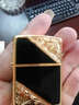 ZiPPO 芝寶ZIPPO打火機 鍍金色 黑  棕色 新款流金歲月 超薄防風(fēng)男士 zp 黑色 曬單實(shí)拍圖