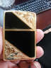 ZiPPO 芝寶ZIPPO打火機 鍍金色 黑  棕色 新款流金歲月 超薄防風(fēng)男士 zp 黑色 曬單實(shí)拍圖
