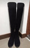 STUART WEITZMANSW 女款RESERVE系列麂皮材質(zhì)過膝靴長筒靴 中跟 送女友七夕節(jié) RESERVE BLACK SUESTR GA黑色 38 曬單實拍圖