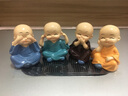 那卡汽車小和尚擺件擺飾搖頭四不打拳功夫二貨舞刀可愛公仔車內(nèi)裝飾品汽車用品車載玩偶 吉娃娃(站姿送膠1墊1) 曬單實(shí)拍圖