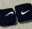 耐克（NIKE） 籃球網(wǎng)球羽毛球跑步透氣護腕運動(dòng)吸汗擦汗腕帶兩只裝止汗護手腕 深藍/白NNN04416OS 曬單實(shí)拍圖