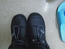 漂步棉鞋男冬季防水包跟家居鞋情侶羽絨布加厚底防滑保暖月子女棉拖鞋 時(shí)尚黑 42-43 建議41/42腳穿 曬單實(shí)拍圖
