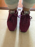 牛登K型負跟鞋男女腰椎間盤(pán)矯正駝背產(chǎn)春秋牛皮倒走地球鞋前高后低鞋 紫紅系帶 38 曬單實(shí)拍圖