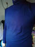 元本  春裝新款男士長(cháng)袖T恤高領(lǐng)套頭打底衫莫代爾棉純色男裝潮 藏藍色 M 175/96A 曬單實(shí)拍圖