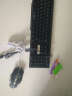 雷迪凯（LDK.al） 悬浮七彩背光键盘笔记本台式通用USB机械手感有线键鼠电竞游戏防水键盘鼠标套装 黑色字符白蓝光键盘+裂纹鼠标+耳机 实拍图