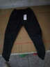 卡度頓褲子男冬季韓版潮流男士加絨加厚保暖青少年運動(dòng)哈倫休閑九分褲男 黑色（加絨） L 曬單實(shí)拍圖