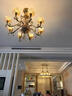 軒尼雅歐式全銅吊燈簡(jiǎn)歐法式客廳臥室餐廳簡(jiǎn)約別墅美式鄉村復古別墅燈具 10頭吊燈-配三色光源-全銅材質(zhì) 曬單實(shí)拍圖