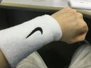 耐克（NIKE） 籃球網(wǎng)球運動(dòng)跑步健身吸汗加長(cháng)毛巾棉護腕腕帶男女排球羽毛球 白/黑NNN05101OS 均碼（長(cháng)寬13.3*7.6cm） 曬單實(shí)拍圖