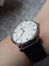 世輝（shihui）浪琴天梭美度萬(wàn)國摩凡陀皮表帶蜥蜴紋手表帶男女手表鏈182024mm 黑色銀扣 接口寬度  18MM 曬單實(shí)拍圖
