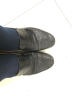 红蜻蜓男鞋春夏季皮鞋男士商务休闲鞋爸爸真皮套脚透气镂空软底皮鞋打孔 黑色（21267镂空皮鞋） 43 实拍图