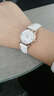 依倫（EREN）女士手表超薄皮帶時(shí)尚石英女表女式款學(xué)生手表韓版女生防水鑲鉆腕表 時(shí)尚優(yōu)雅白 曬單實(shí)拍圖