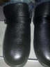 可依可靠冬季媽媽鞋棉鞋真皮短靴女平跟中老年女冬鞋毛皮鞋大碼軟底防滑棉鞋老年人棉鞋奶奶鞋 黑色頭層牛皮 36 曬單實(shí)拍圖