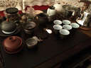 蕊融（Cormelt） 黑檀木茶臺整套紫砂茶具套裝花梨實(shí)木烏金石紫砂功夫茶具全自動(dòng)燒水四合一 20黑檀木八仙萬(wàn)福漢君黑紫砂 曬單實(shí)拍圖